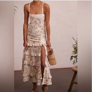 V. Chapman Pia dress in pink rose print NWT sz 0